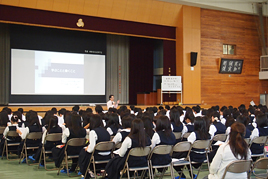 県立二階堂高校1年生にキャリア講演を行いました