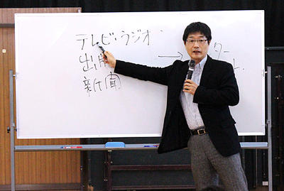 大淀高校で講演を行いました