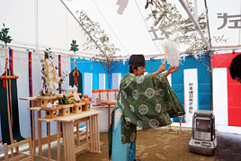 奈良学園大学（仮称）登美ヶ丘キャンパスの地鎮祭を執り行いました