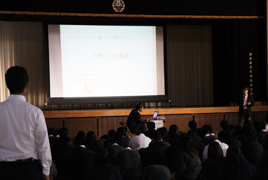 奈良県立大淀高等学校3年生に「キャリア支援講座」を行いました