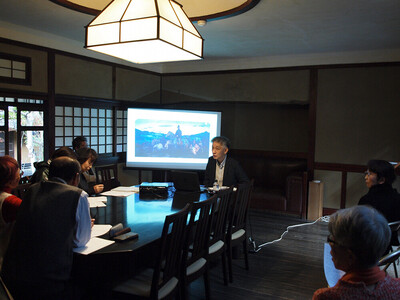 【志賀直哉旧居特別講座 白樺サロンの会《戦後80年を迎えて　奈良の美術と戦争》を開催】