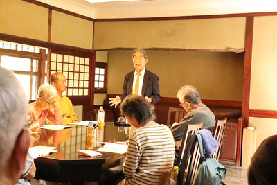 志賀直哉旧居特別講座 白樺サロンの会《古（いにしえ）と今を考える》を開催