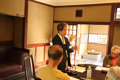 志賀直哉旧居特別講座 白樺サロンの会《古（いにしえ）と今を考える》を開催