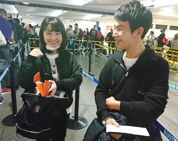 Y2学年の2名がターム留学に出発しました