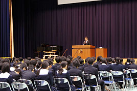 第3学期終業式、ミドル課程修了式、中学校卒業式を行いました