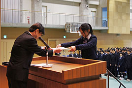 第3学期終業式、ミドル課程修了式、中学校卒業式を行いました