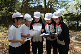 【小学校】 自然観察ウォークラリーに挑戦しました