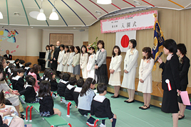 【幼稚園】第5回入園式を行いました