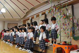【幼稚園】七夕の会を行いました