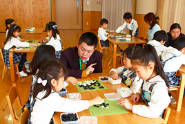 【幼稚園】親子囲碁教室を開きました