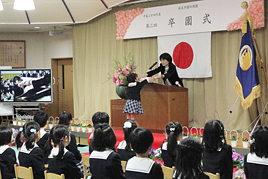 【幼稚園】第三回卒園式を行いました