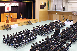 【中学校】【高等学校】平成25年度入学式を挙行しました