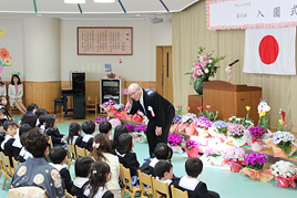 【幼稚園】第六回入園式を開きました