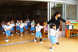 【幼稚園】合同防火避難訓練を行いました