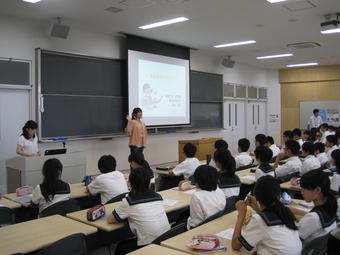 【中学校】中学1年生（M3)第1回食育授業を行いました