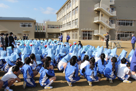 【幼・小・中高】合同地震防火避難訓練を行いました