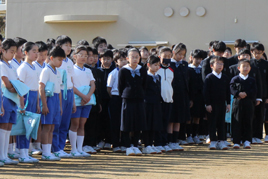 【幼・小・中高】合同地震防火避難訓練を行いました