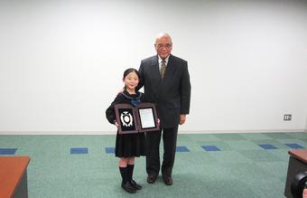 【小学校】本校児童に学校法人奈良学園栄誉賞が贈られました