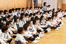 【幼稚園】対面式を行いました