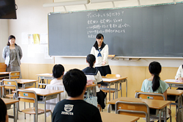 【中学校】体験授業を行いました