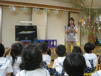 【幼稚園】「七夕の日の会」を行いました。