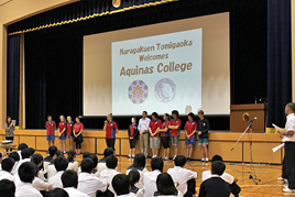 【高等学校】豪・アキナス校生と交流しました