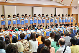 【幼稚園】敬老の日参観を行いました