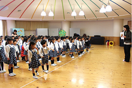 【幼稚園】節分の日の会を行いました