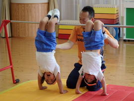 【幼稚園】スポーツ教室を行いました②
