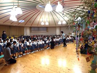 【幼稚園】七夕の日の会を行いました