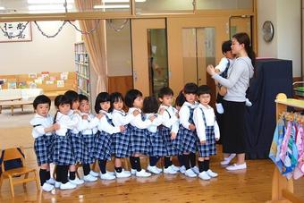 年少の子どもたちが初登園しました