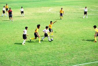 サッカーの練習試合が行われました