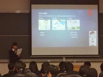 Ｙ１(中3)学年が総合発表会を行いました