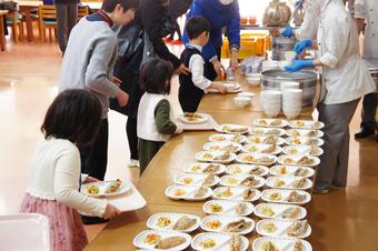 冬の授業見学会＆給食試食会を行いました