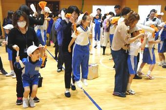 P1、P2親子運動遊びを行いました