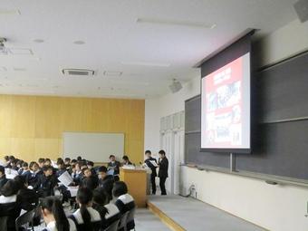 Ｍ１広島宿泊学習報告会を行いました。