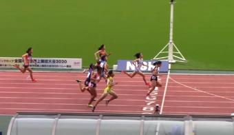 全国中学生陸上競技大会１００ｍ優勝！！(校長ブログより)