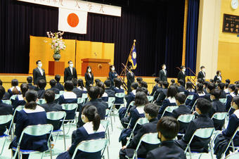 令和3年度奈良学園登美ヶ丘中学校入学式を挙行しました