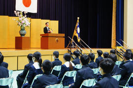 令和3年度奈良学園登美ヶ丘中学校入学式を挙行しました