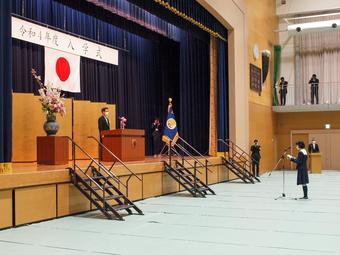 令和4年度奈良学園登美ヶ丘中学校入学式を挙行しました