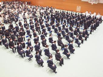 令和５年度奈良学園登美ヶ丘中学校入学式を挙行しました