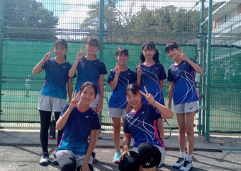 令和5年度　私立中学校テニス大会奈良県予選　男女Ｗ優勝