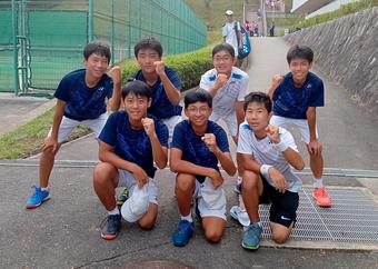 令和5年度　私立中学校テニス大会奈良県予選　男女Ｗ優勝