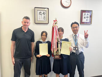 第６５回一条杯奈良県中学校英語レシテーションコンテストで優勝しました