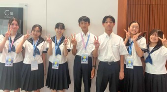 英語で学校紹介のプレゼンテーション（奈良県私学フェア）