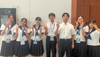 英語で学校紹介のプレゼンテーション（奈良県私学フェア）