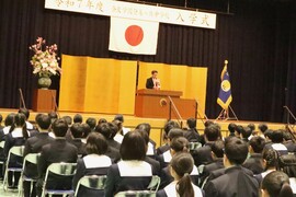 令和7年度奈良学園登美ヶ丘中学校入学式を挙行しました