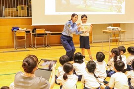 交通安全教室を行いました