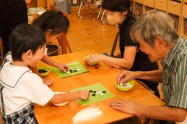 敬老の日の参観を行いました