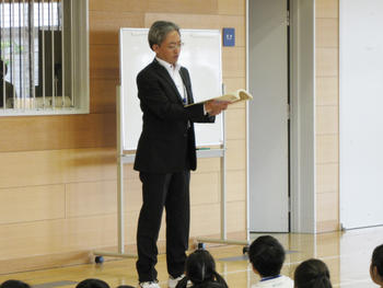 【古川】P朝礼④・P1保護者給食試食会